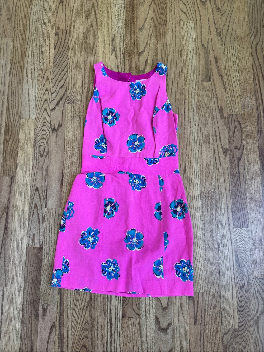 Lilly Pulitzer Kirkland Mambo Hot Pink Floral Sleeveless Dress. Size 4